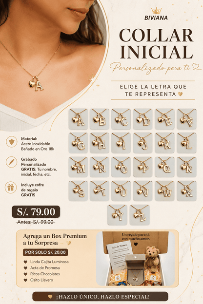 JOYA-COLLARIN INCIALES A-Z🎁❤️