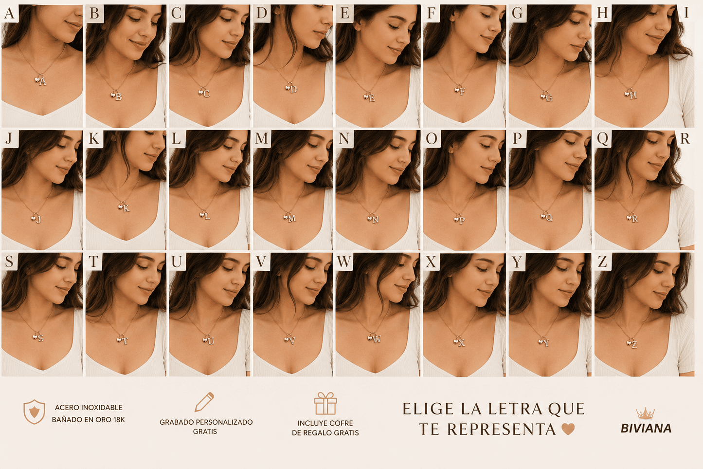JOYA-COLLARIN INCIALES A-Z🎁❤️